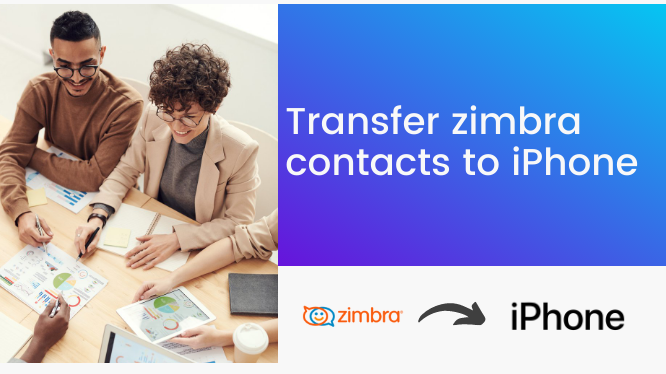 Transfer Zimbra contacts to iPhone