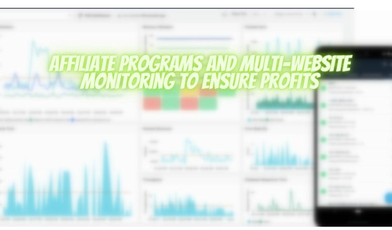 Affiliate programs and multi-website monitoring to ensure profits